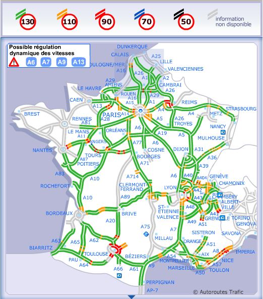 Maximumsnelheid Frankrijk Verkeersregels
